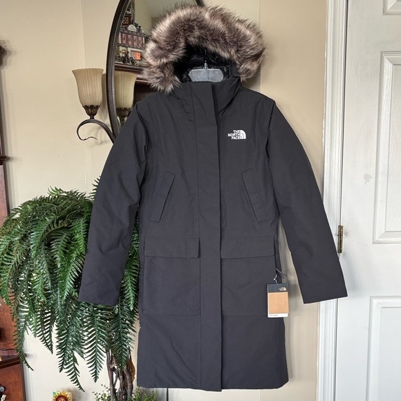 Brand New The North Face Arctic Premium Parka Relaxed Fit Faux Fur Hooded Jacket - Picture 1 of 16